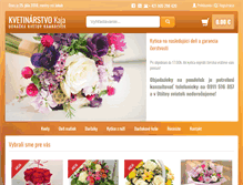 Tablet Screenshot of kvetyeshop.sk